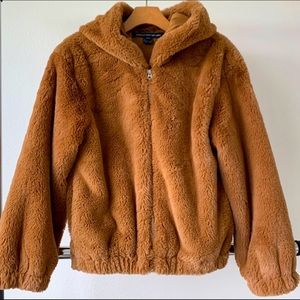 Hooded Teddy Bear Coat Size 2. Like New!